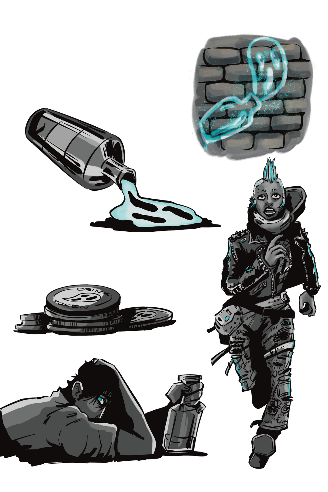 Bottle Spirits: A punk post apocalypse game Bottle Spirits: A punk post apocalypse game